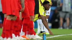 Foto de Yerry Mina, jugador de Barcelona.