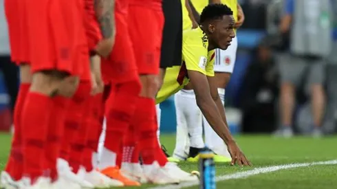 Foto de Yerry Mina, jugador de Barcelona.