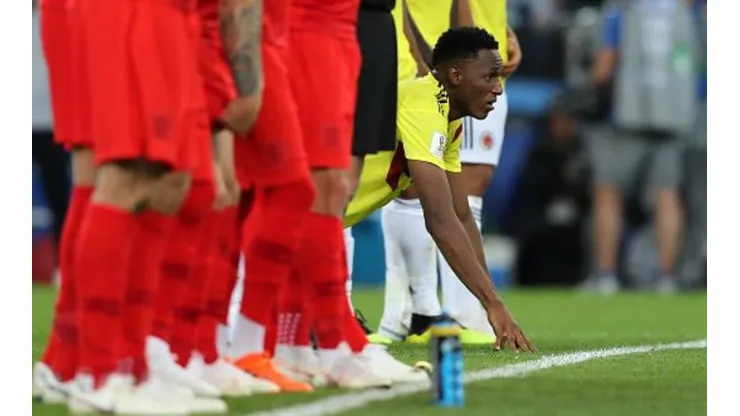 Foto de Yerry Mina, jugador de Barcelona.