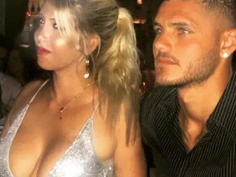 No era Wanda Nara, estaba encima de Mauro Icardi y por los celos ella escribió: "Ese es mi lugar"
