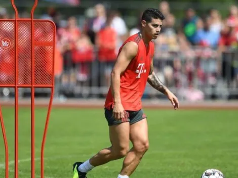 James entrenó a la par del resto y ya tendría fecha de regreso