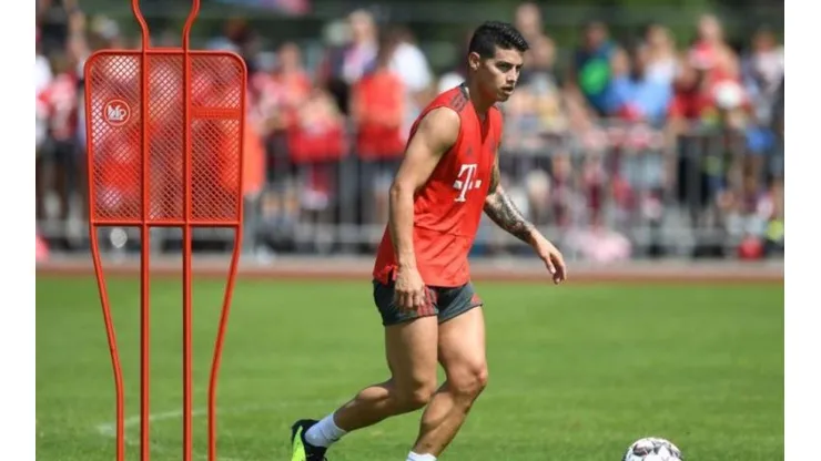 James podría volver a hacer fútbol el próximo miércoles 8 de agosto, en un amistoso.