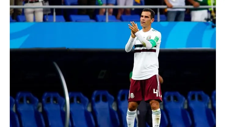Rafael Márquez agradeciendo a la afición en el Mundial de Rusia 2018.