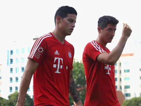 ¡Qué nivel! James y Lewandowski a puro baile en Estados Unidos