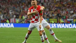 Ivan Perisic celebra su tanto ante Francia.