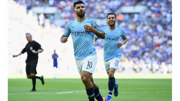 Agüero fue clave en la victoria del Manchester City