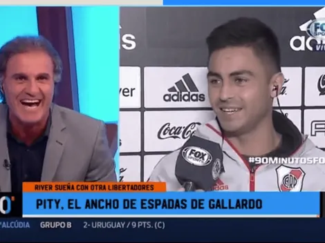 Pity Martínez lo hizo estallar de risa a Ruggeri al aire en 90 Minutos de Fútbol
