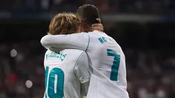 Foto de Cristiano Ronaldo con Luka Modric