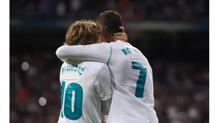 Foto de Cristiano Ronaldo con Luka Modric