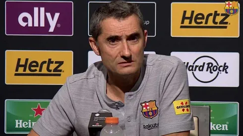 Foto de Ernesto Valverde, entrenador de Barcelona.