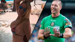 La mujer de Pitana se puso una bikini de leopardo y se sacó una foto de espaldas