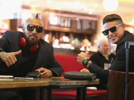 James Rodríguez despidió a Arturo Vidal en Instagram: "Te quiero"