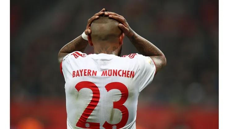 LA TÍPICA 23. Arturo Vidal se lamenta en un partido del Bayern Múnich (Foto: Getty).