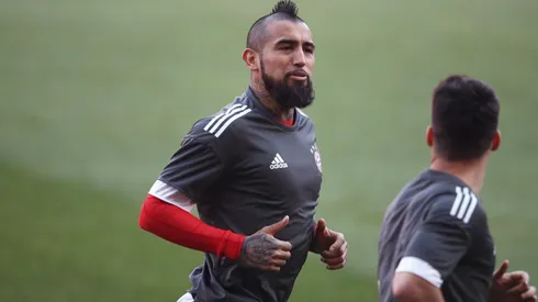 EL REY. Arturo Vidal durante sus últimos entrenamientos con el Bayern Múnich (Foto: Getty).