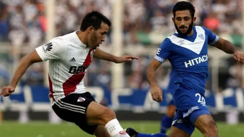 Matías Vargas con la camiseta de Vélez.
