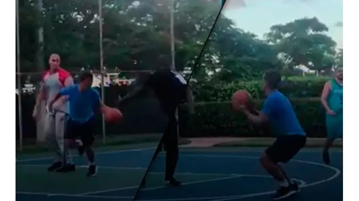 Robo y triple: Griezmann juega al básquet en sus vacaciones y la rompe