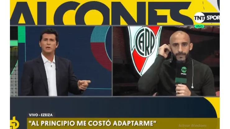 Foto de Javier Pinola, defendero de River.