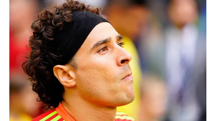 Guillermo Ochoa con la playera de la Selección Mexicana en el Mundial de Rusia 2018.
