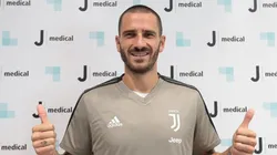 DE VUELTA A CASA. Bonucci tras superar la revisión médica con Juventus (Foto: Juventus FC).
