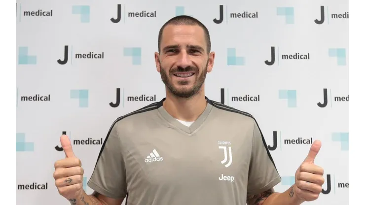 DE VUELTA A CASA. Bonucci tras superar la revisión médica con Juventus (Foto: Juventus FC).