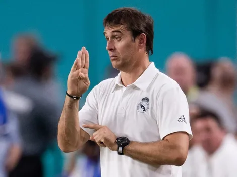 Fastidio de Julen Lopetegui con los jugadores del Real Madrid
