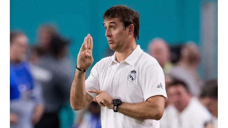 Fastidio de Julen Lopetegui con los jugadores del Real Madrid