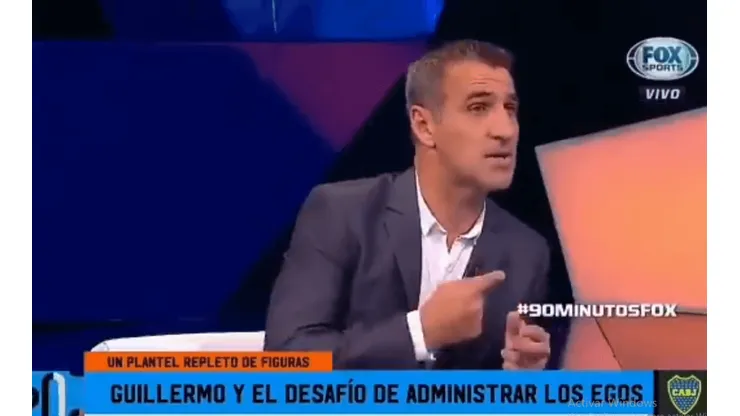 Foto de Raul Cascini en su programa de Fox Sports.