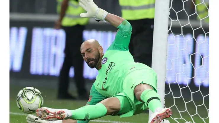 CON LOS PIES VA MEJOR. Wilfredo Caballero fue figura con Chelsea ante Inter la semana pasada.