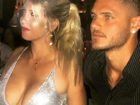 La fotito de Wanda Nara y Mauro Icardi con un filtro especial de por medio
