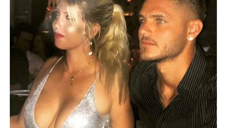 La fotito de Wanda Nara y Mauro Icardi con un filtro especial de por medio