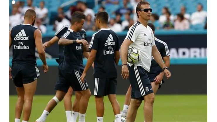 Lopetegui con sus gafas puestas