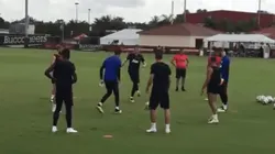 Foto de los jugadores de Manchester United.