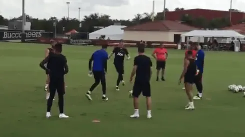 Foto de los jugadores de Manchester United.