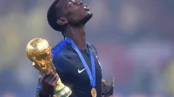 Pogba con la Copa del Mundo