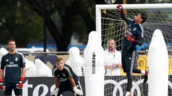 Keylor Navas ya se entrenó junto a sus compañeros del Madrid en Miami