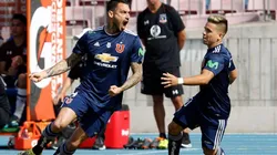 Mauricio Pinilla en la Universidad de Chile.