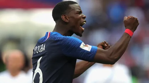 Paul Pogba durante la Copa del Mundo de Rusia 2018.