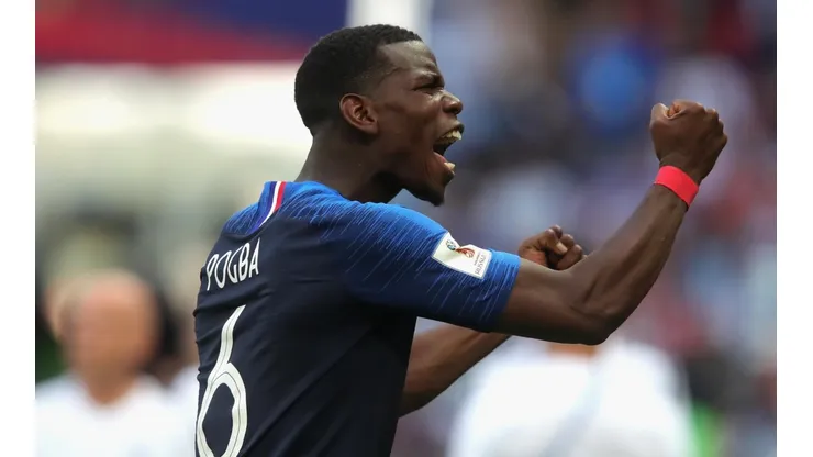 Paul Pogba durante la Copa del Mundo de Rusia 2018.