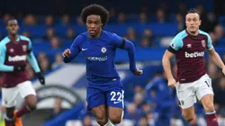 Willian con la camiseta de Chelsea.