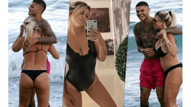 Fotos de Wanda Nara en la playa con Icardi.
