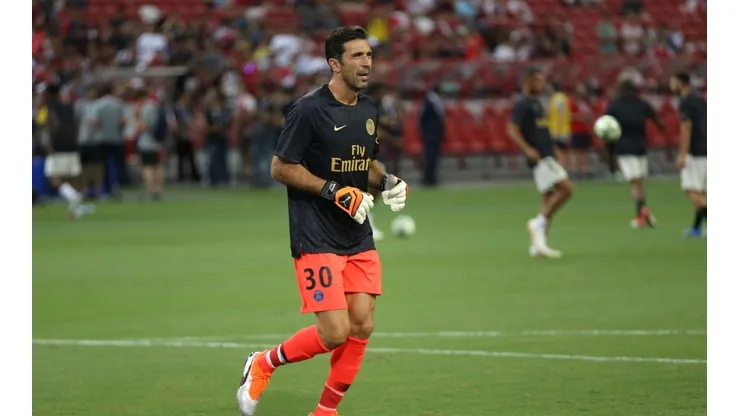 Foto de Gigi Buffon, arquero de Paris Saint Germain.