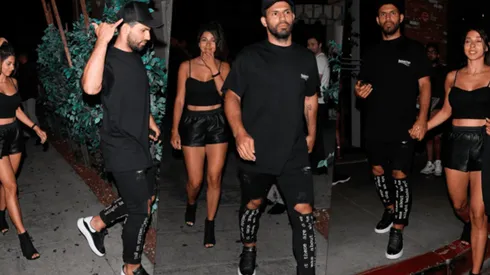 Foto del Kun Agüero con la morocha.