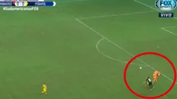 Dawson salió mal y gol de Peñarol.