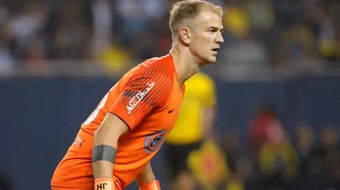 EN EL ARCO. Joe Hart durante la gira de Manchester City en su regreso al equipo inglés.