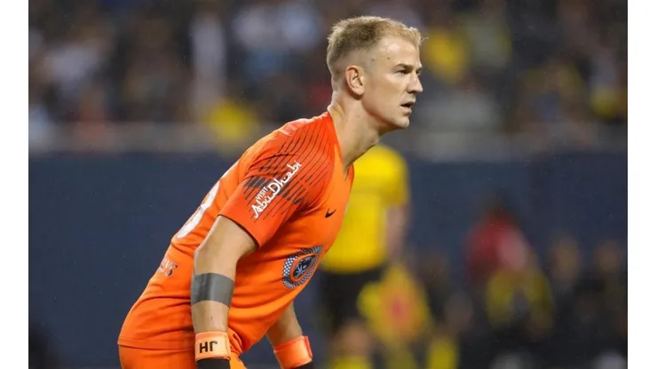 EN EL ARCO. Joe Hart durante la gira de Manchester City en su regreso al equipo inglés.