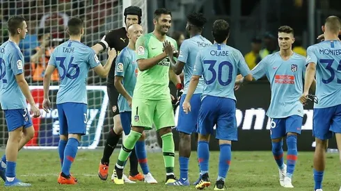 Foto de Adán, arquero de Atlético Madrid.