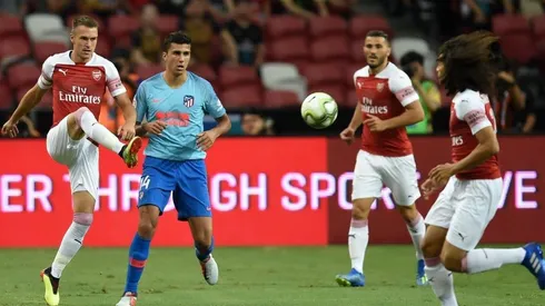 Foto de amistoso entre Atlético Madrid y Real Madrid.