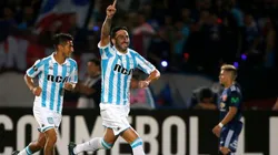 EL DEFENSOR GOLEADOR. Donati celebra durante la Copa Libertadores con Racing.