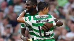 Gamboa participó en el triunfo 3-1 sobre el noruego Rosenborg en Celtic Park