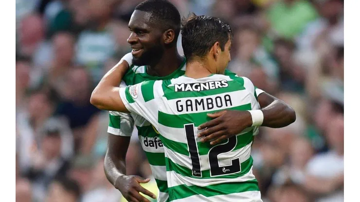 Gamboa participó en el triunfo 3-1 sobre el noruego Rosenborg en Celtic Park